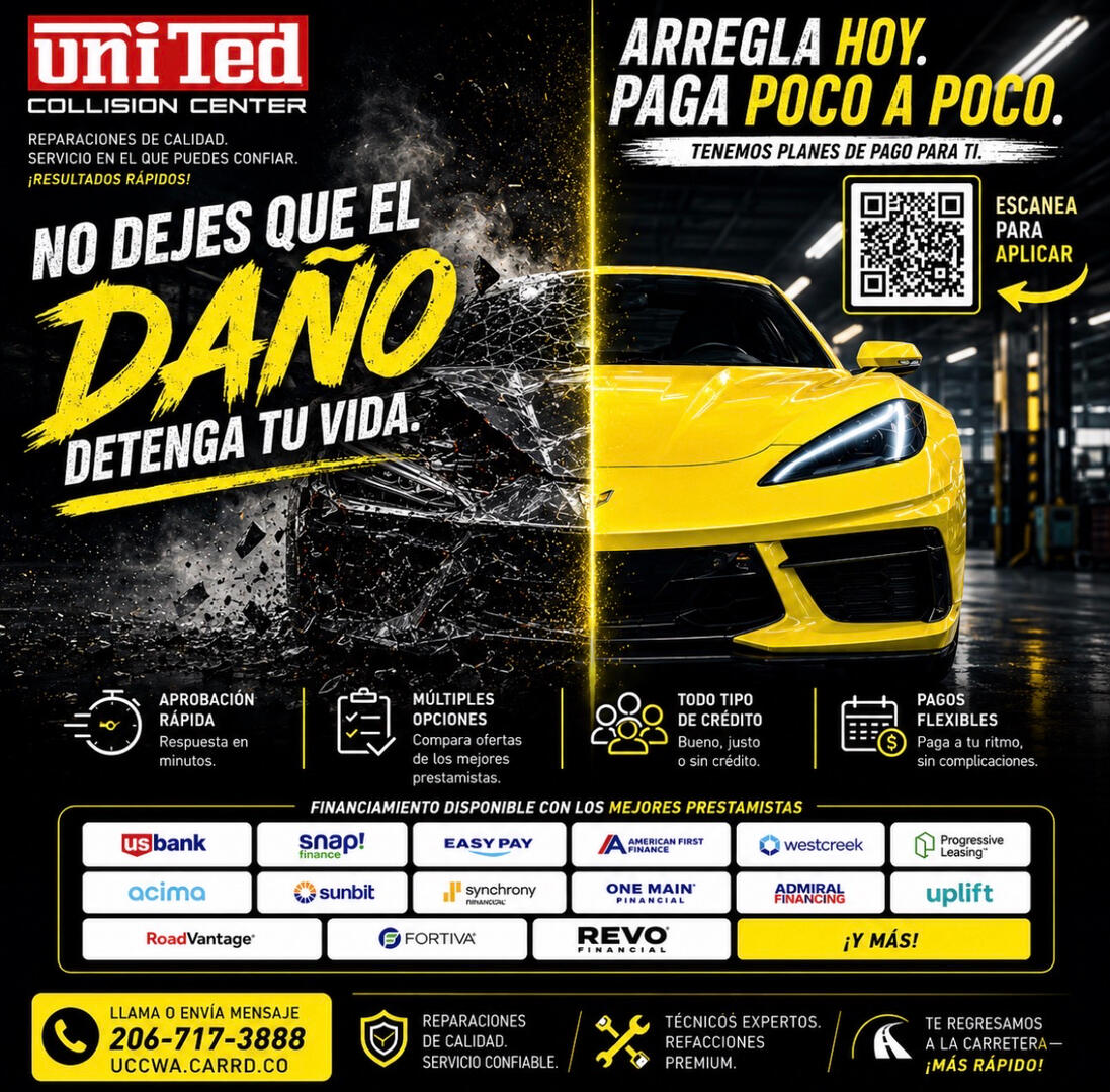 ¡Repara ahora, paga después! Financiamiento disponible para todas las reparaciones. ¡Repara tu auto hoy y paga con plazos!