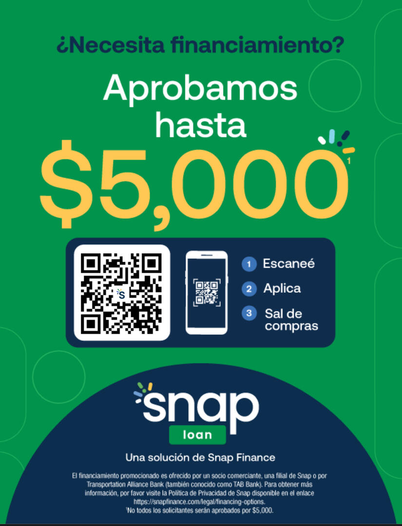 ¡Repara ahora, paga después! Financiamiento disponible para todas las reparaciones. ¡Repara tu auto hoy y paga con plazos!