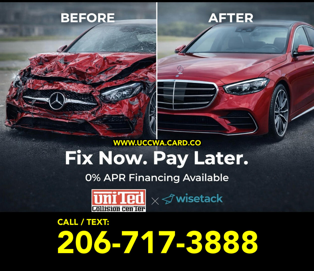 Fix Now, Pay Later! Financing available for all repair jobs – Get your car fixed today and pay over time!